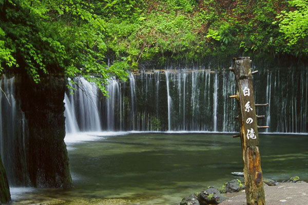 白糸の滝の写真